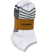 Wholesale - 6pk LADIES LOW CUT STRIPED SOCKS ASST COLOR STEVE MADDEN C/P 36, UPC: 198018078200